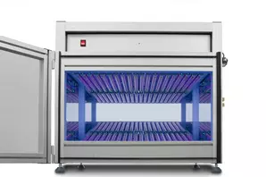 UV-VIS UV test chamber for double-sided irradiation