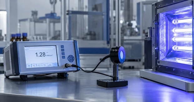 Irradiance measurement with a radiometer