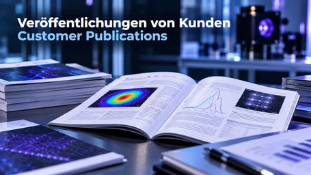 Customer publications: open journal articles with measurement charts in a UV laboratory