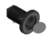 Lamp system with manual aparture for luminance integrating sphere standard