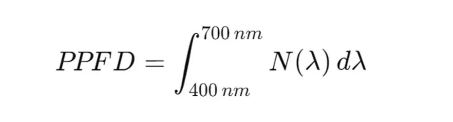 PPFD Equation 3